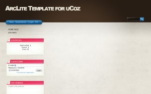 ArcLite Templates for uCoz